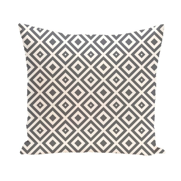 Diamond Geometric 20-inch Decorative Pillow