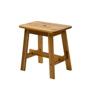 Nestfair Acacia Wood Stool End Table