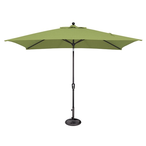 SimplyShade Catalina Rectangle Black Push Button Tilt Umbrella