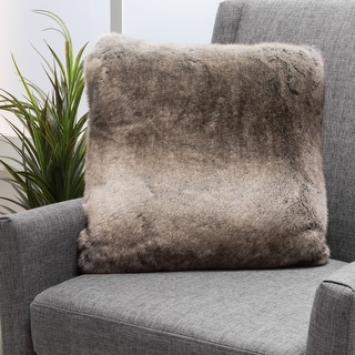 Elise Modern Glam Faux Fur Throw Pillows (Set of 2) by Christopher Knight Home