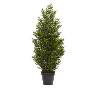 3' Mini Cedar Pine Tree (Indoor/Outdoor) - 17"D x 18"W x 36"H