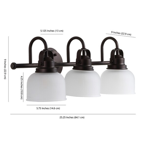 Shirley Metal/Glass LED Vanity Light, by JONATHAN Y