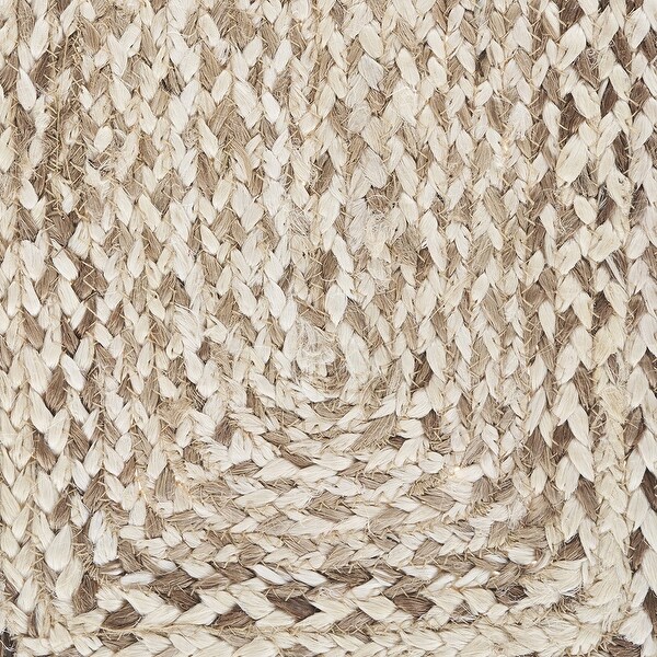 LR Home Jute Woven Table Runner, Bleach , 1'4" x 6'8" - 1'4" x 6'8"