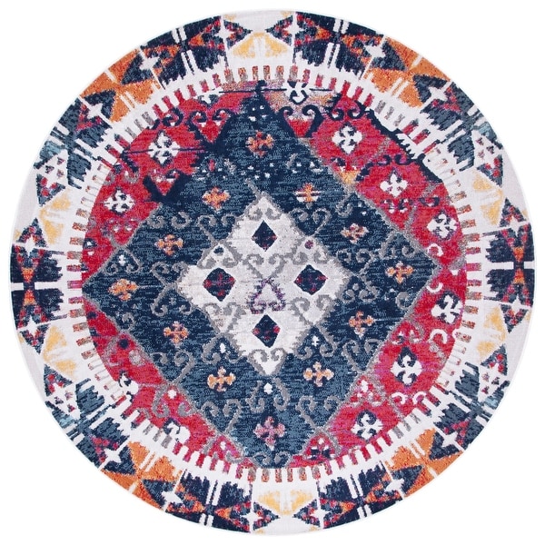 SAFAVIEH Montage Mirijela Boho Indoor/ Outdoor Waterproof Patio Backyard Rug