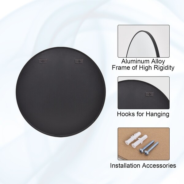 Round Wall Mirror Bathroom Metal Frame Vanity Mirror