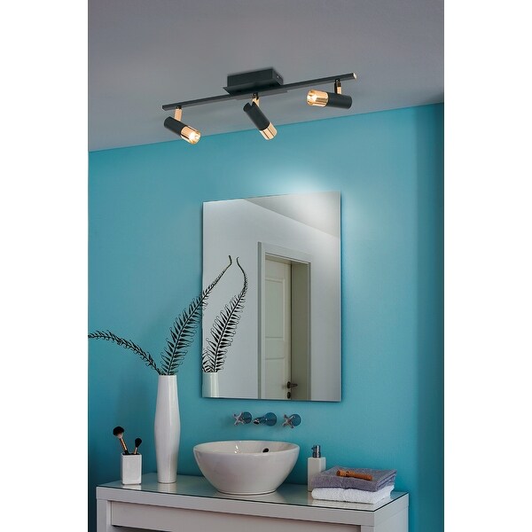 Tomares 3-Light LED Fixed Track Flush Wall Mount with Adjustable Shades