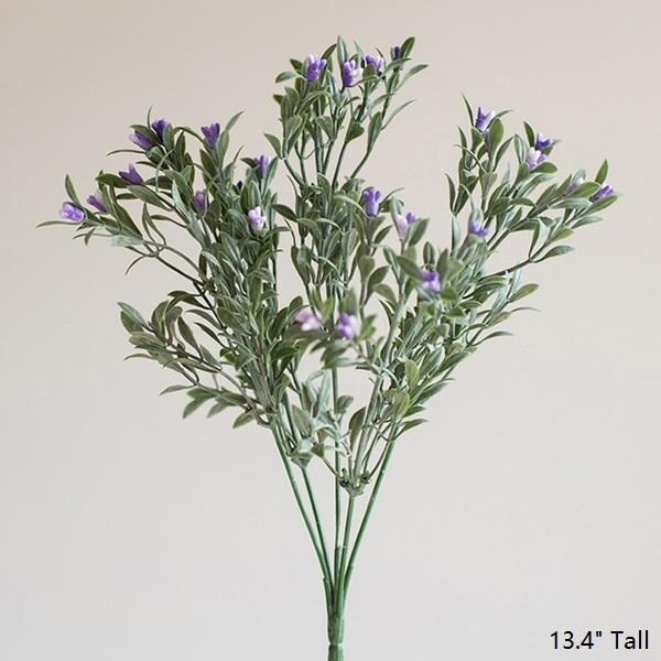 RusticReach Silk Small Orchid Stem in Purple 13" Tall