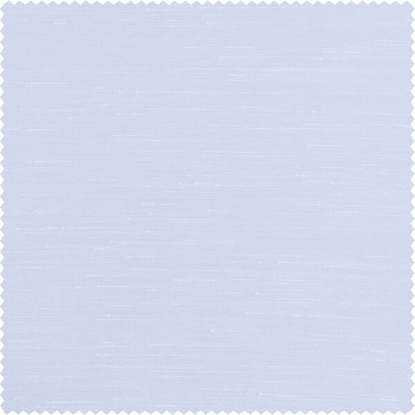 Ice White Vintage Faux Textured Dupioni Silk Curtain Panel (1 Panel)