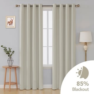 Deconovo Solid 52 Width Curtains Panel Pair(2 Panel)