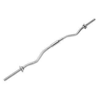 Barbell Weight Set - 4Ft/47in Barbell Weight Bar Standard Threaded Solid Curl Bar Home Gym Fitness Exercise Lift