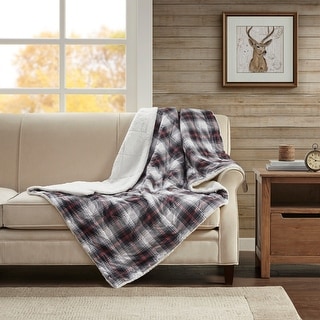 Woolrich Ridley Softspun Down Alternative Oversized Throw - Black