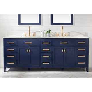 Valentino 84" Double Vanity in Blue
