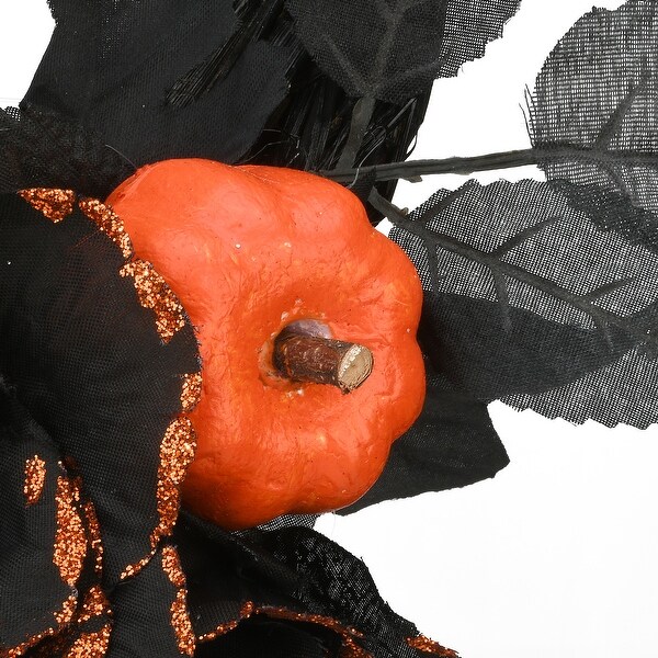 19" Halloween Decorated Owl Wreath