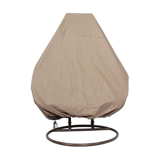 LeisureMod Outdoor Wicker Hanging Egg Swing Chair Cover - 92" x 80"