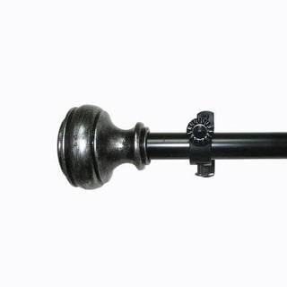 Achim Buono II Bradford Curtain Rod and Finial Set