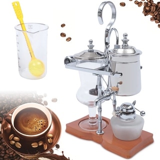 Siphon Coffee Maker, Luxury Syphon Coffee Maker Siphon Brewer Elegant Retro Coffee Maker Japanese Style Vacuum Glass Siphon Pot