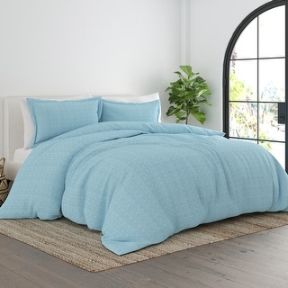 Soft Essentials Oversized Polka Dot 3-piece Duvet Cover Set