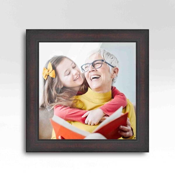 30x30 Brown Picture Frame - Wood Picture Frame Complete with UV