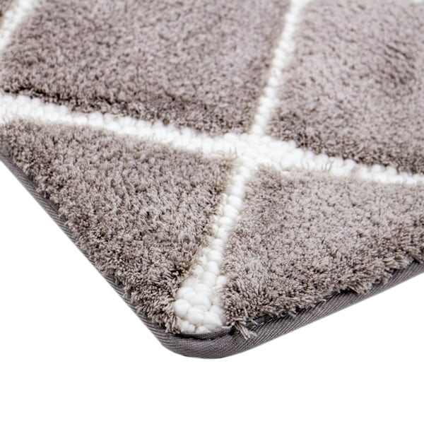 Trellis Foam Bath Mat Taupe