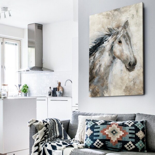 Neutral Horse - Premium Gallery Wrapped Canvas