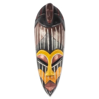 Novica Handmade Face To Face African Wood Mask