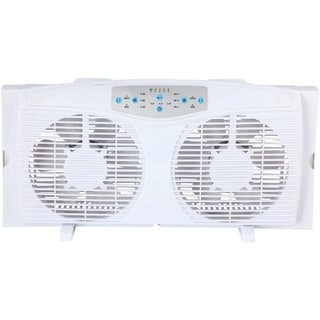 Optimus 8" Reversible Twin Window Fan F-5286