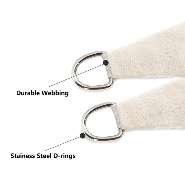 10ft Triangle Sun Shade Sail Canopy Awning UV Block for Outdoor Patio Garden.