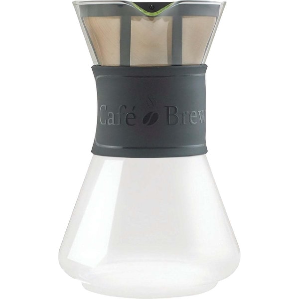 Medelco Cafe Brew 8 Cup Glass Pour-Over Coffee Maker - 1 Each