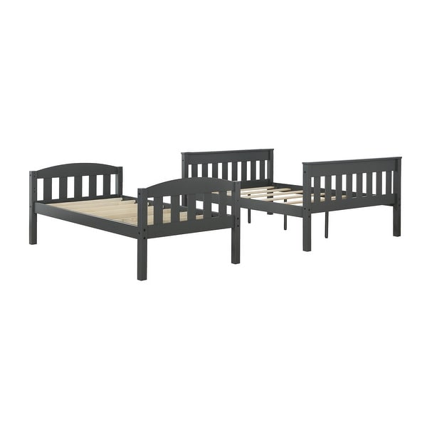 Avenue Greene Hamilton Slate GreyTwin over Full Bunk Bed