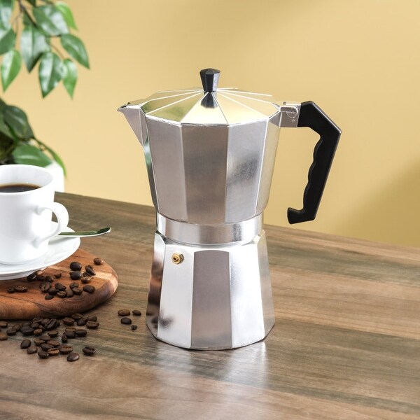Home Basics Aluminum 12-cup Espresso Maker