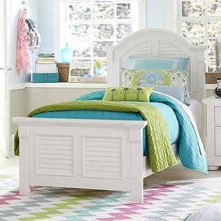 Summer House Oyster White Panel Bed