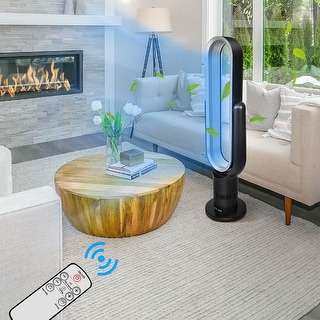 38 in Bladeless Tower Fan 10-hour Timing Closure Standing Fan