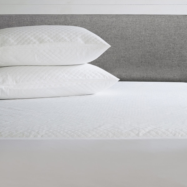 Fresh Ideas All-In-One Cool Bamboo Mattress Protector W/ Bed Bug Blocker