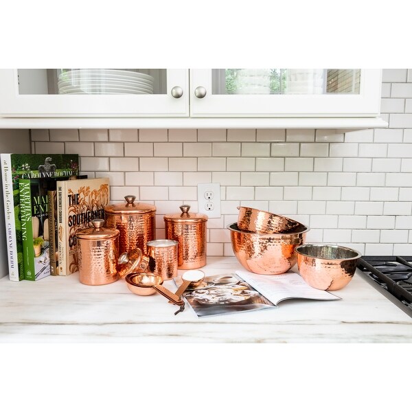 Hammered Stainless Steel Bowls (Set of 3 Sizes)