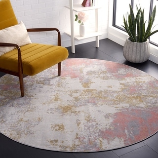 SAFAVIEH Bayside Machine Washable Beti Modern Abstract Rug