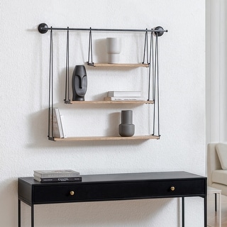 MH London Luna Three Tier Suspended Wall Shelf