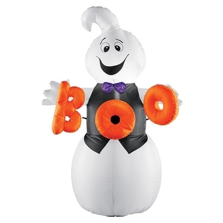 4-Ft Friendly Boo Ghost Inflatable Lawn Ornament - 10.250 x 8.350 x 4.000