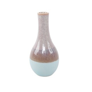 9" Ceramic Two-Tone Vase