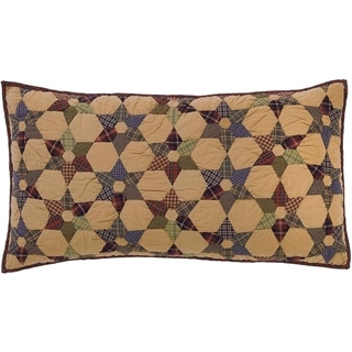Tan Primitive Bedding VHC Tea Star Sham Cotton Star