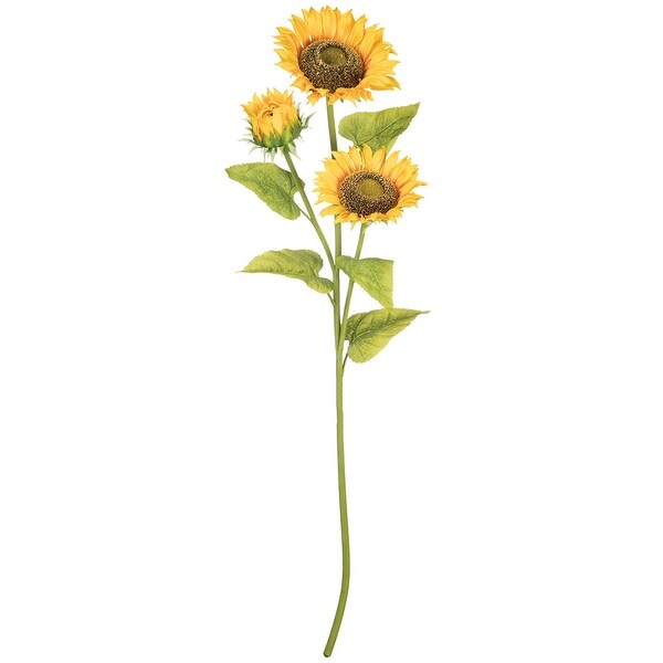 Sullivans Artificial Sunflower Stem 52"H Yellow Flowers - 52"H x 16"L x 16"W