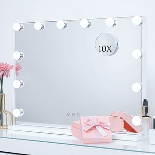 Vanity Mirror with Lights, White