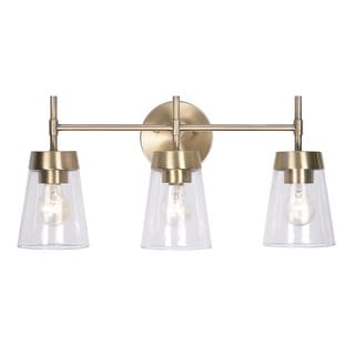 Wynn Anitque Brass 3 Light Vanity - 12"