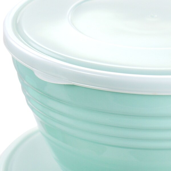 8 Piece Plastic Bowl Set with Lids - 8 Piece
