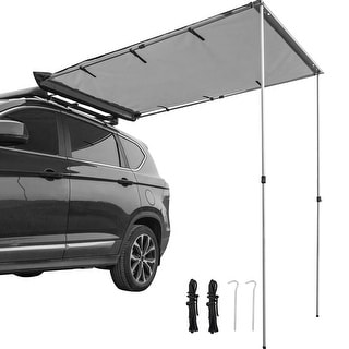 6.6'x8.2' Pull-Out Retractable Vehicle Awning Waterproof