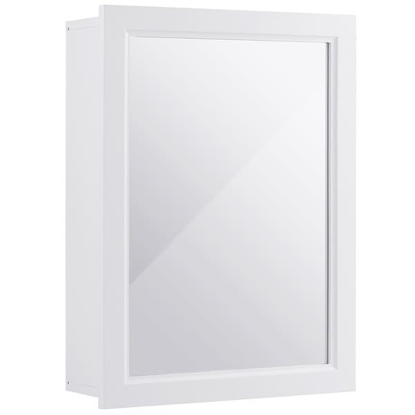 Bathroom Cabinet Mirrored Wall-Mounted Storage Medicine Cabinet