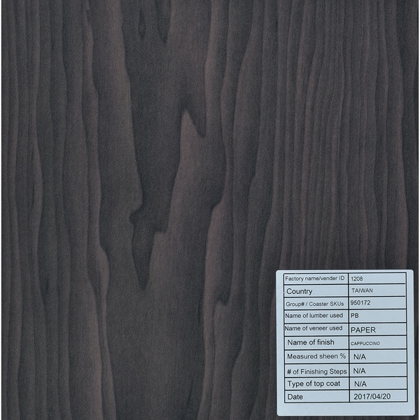 Coaster Furniture Glass and Capuccino 4-shelf Curio Cabinet