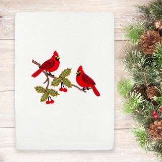 Authentic Hotel and Spa Christmas Red Pair Hand Towel