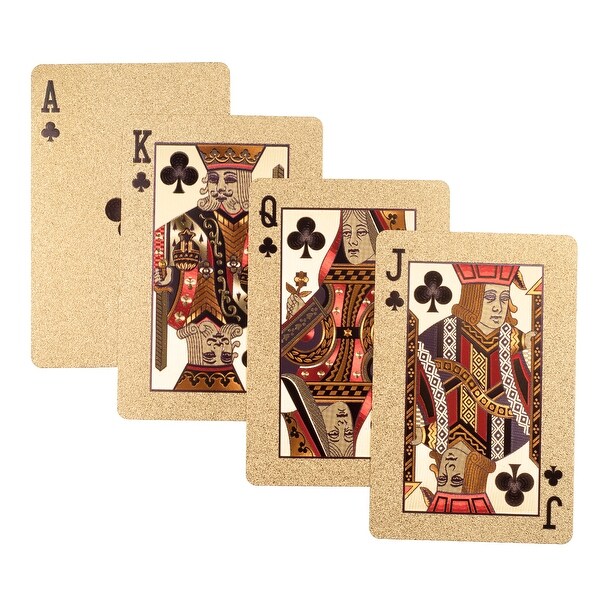 Gold Playing Cards - Bridge-Sized Deck of 54 Cards by Trademark Poker
