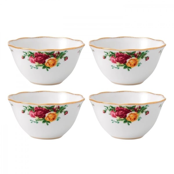 Royal Albert Old Country Roses 4.3-inch Bowls, Set of 4