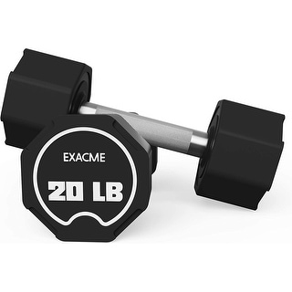 EXACME Dumbbells Sets, Original Weights Dumbbells Sets with Anti-Slip Handle, Cast Iron Rubber Coated(20 lbs Pair) 6400-DP46